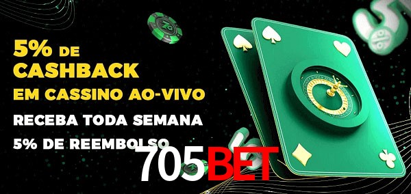 Promoções do cassino ao Vivo 705bet